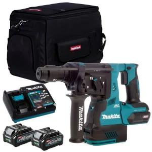Makita HR003GZ 40V Brushless SDS  Rotary Hammer Drill with 2 x 2.5Ah Battery Charger & Bag