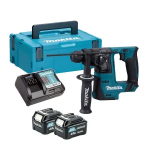 Makita HR140DWMJ 12V max CXT SDS-PLUS Rotary Hammer With 2 x 4.0Ah Batteries. Charger & Case
