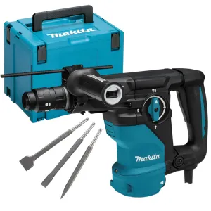 Makita HR3012FCJ/1  SDS  Rotary Hammer Drill 110V with 3 Piece Chisel