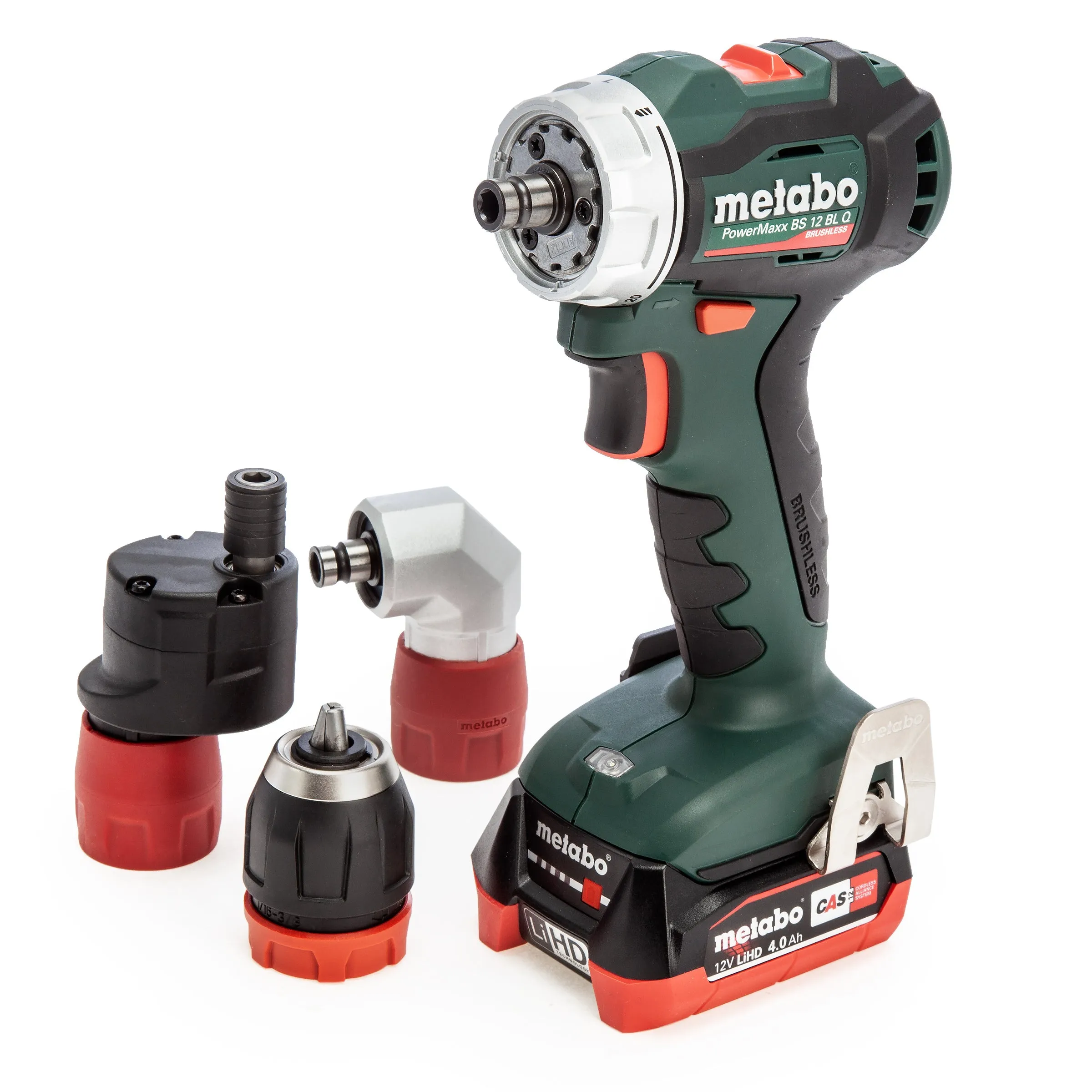 Metabo BS 12 BL Q 12V Brushless PowerMaxx Drill Driver with 2 x 4.0Ah Batteries. Charger & Case UK601039801