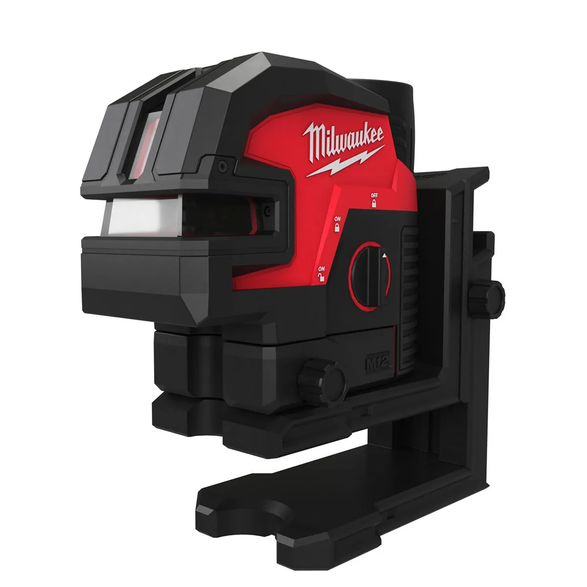 Milwaukee M12CLL4P-0C 12V Cross Line Laser with 4 Points Body Only in Carry Case 4933479202