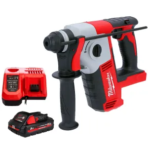 Milwaukee M18 BH-0 18V SDS  2 Mode Hammer Drill with 1 x 3.0Ah Battery & Charger