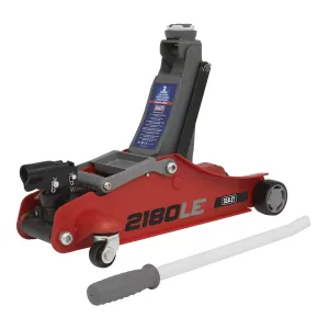 Sealey 2180LE 180 Handle Low Profile Short Chassis Trolley Jack 2 Tonne Red