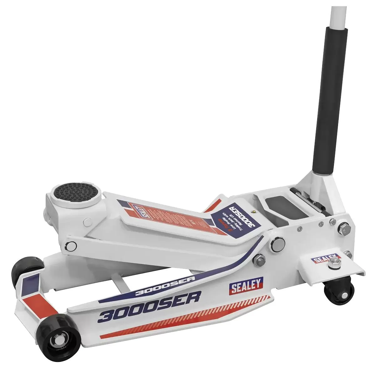 Sealey 3000SER Trolley Jack 3 Tonne Low Profile Rocket Lift