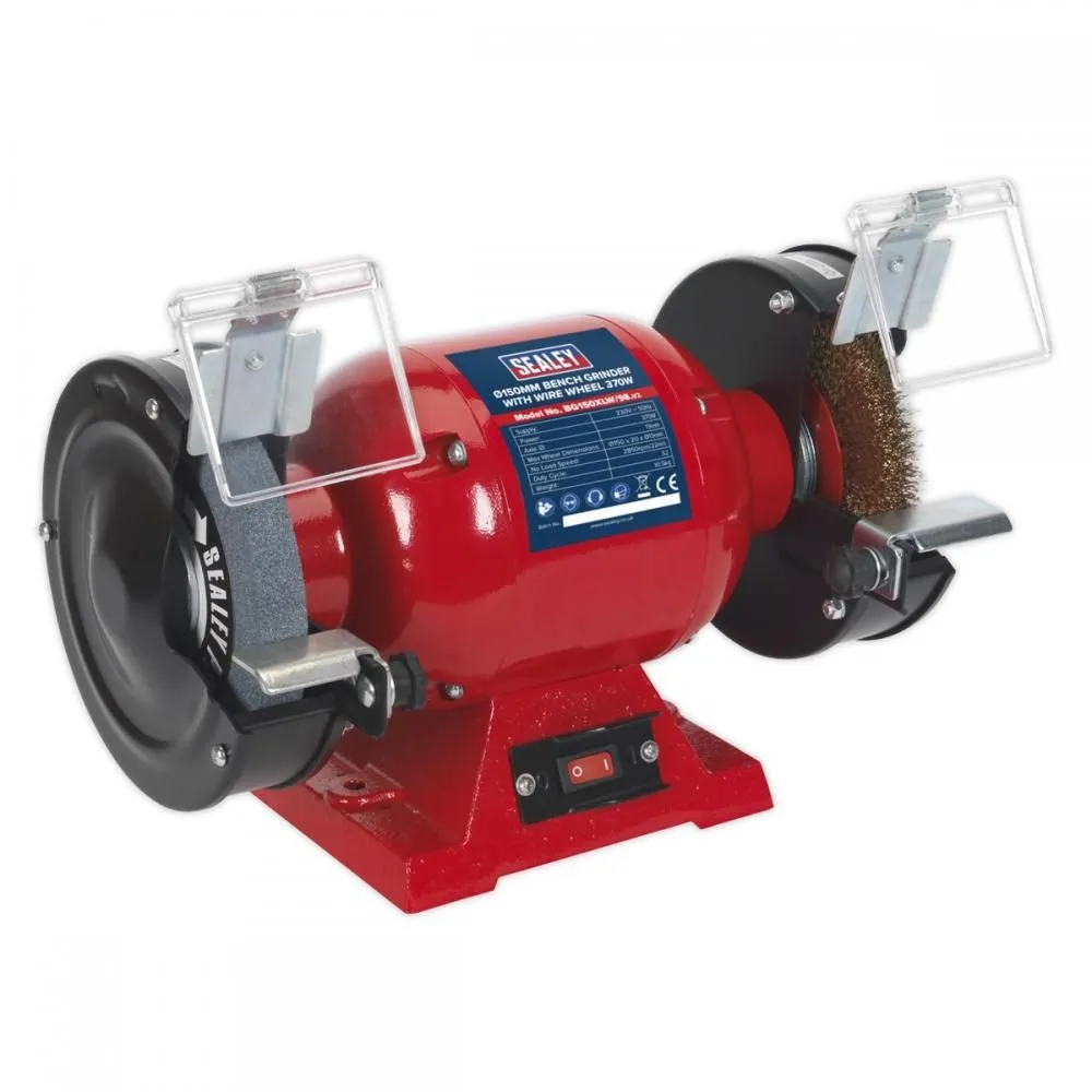 Sealey BG150XLW/98 Bench Grinder 150mm with Wire Wheel 370W/230V
