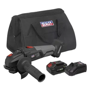Sealey CP20VAGXKIT1 20V Brushless Angle Grinder Kit 115mm With Battery & Charger