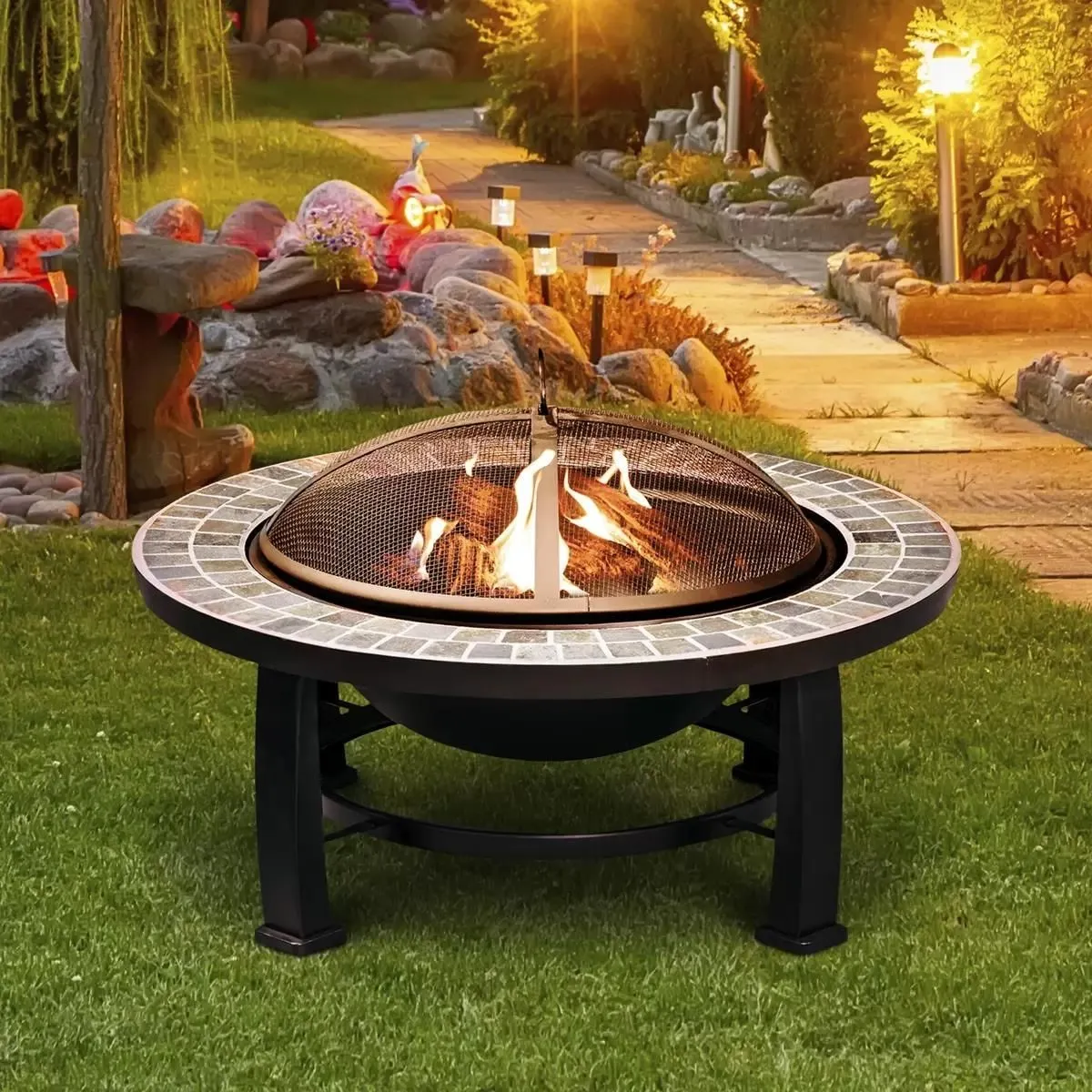 Sealey DG111 Dellonda 30 Deluxe Traditional Style Fire Pit/Fireplace/Outdoor Heater