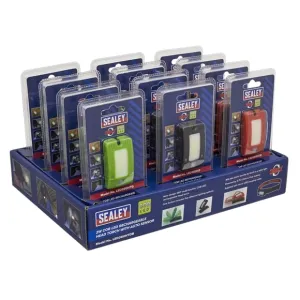 Sealey LED360HTDB Rechargeable Head Torch Auto Sensor Black Display 12pc