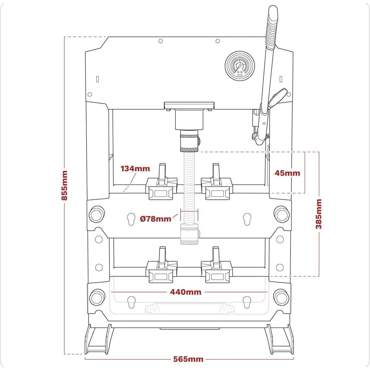 Sealey PPB15S Premier Hydraulic Press 15tonne Bench