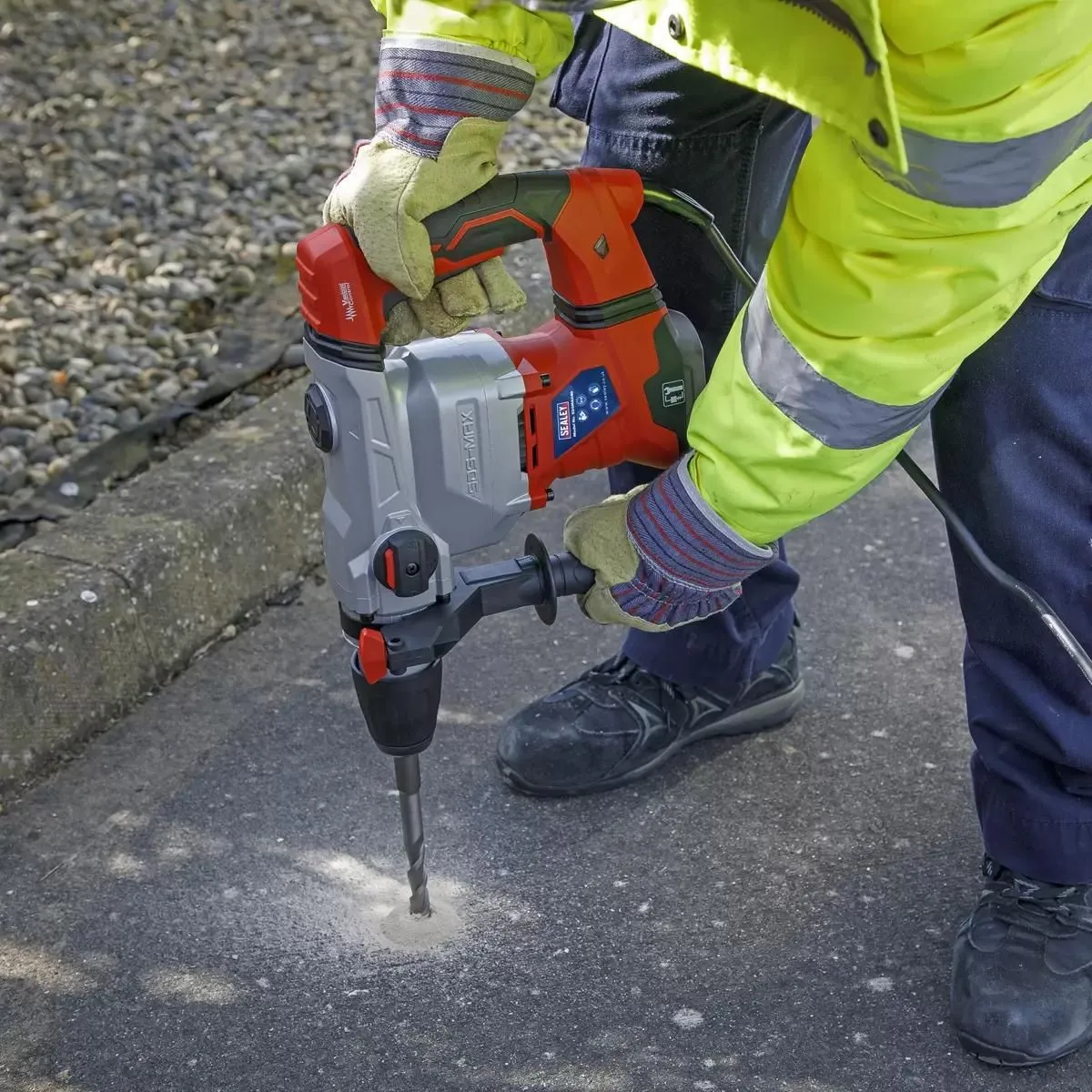 Sealey SDSMAX40 40mm SDS-MAX Rotary Hammer Drill 1500W/230V