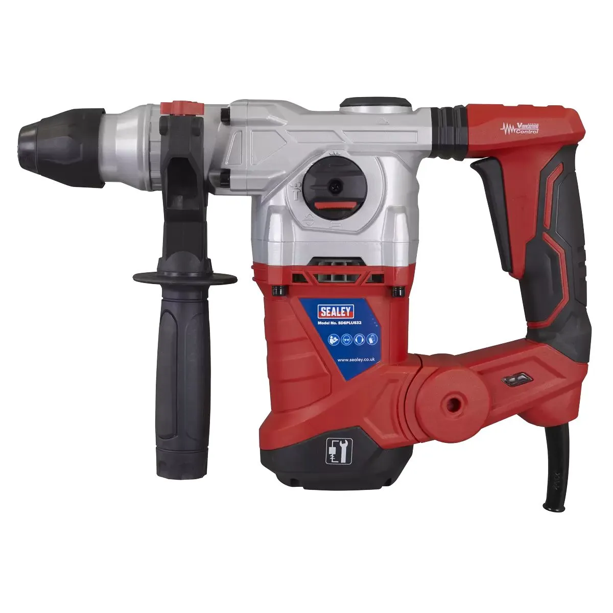 Sealey SDSPLUS32 Rotary Hammer Drill SDS Plus 32mm 1500W/230V