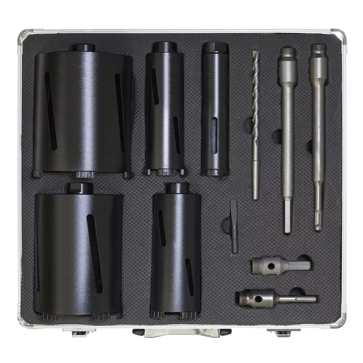 Sealey WDCKIT5 Diamond 5 Core Kit (38. 52. 65. 117. 127mm Cores with Adaptors)