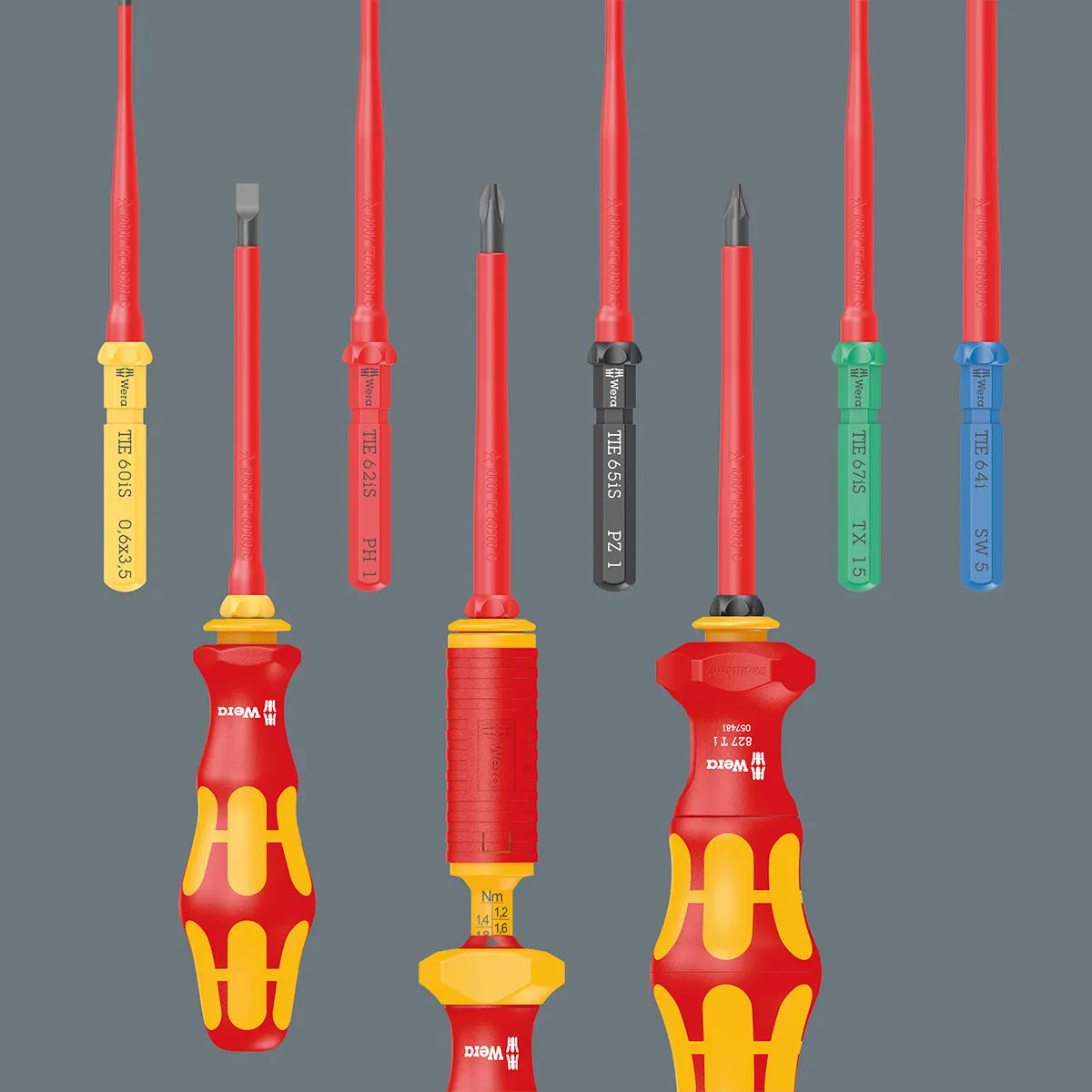 Wera Kraftform Kompakt VDE Interchangeable Screwdriver Set of 18 Piece 05006613001